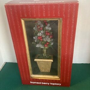 Framed Vintage Berry Topiary